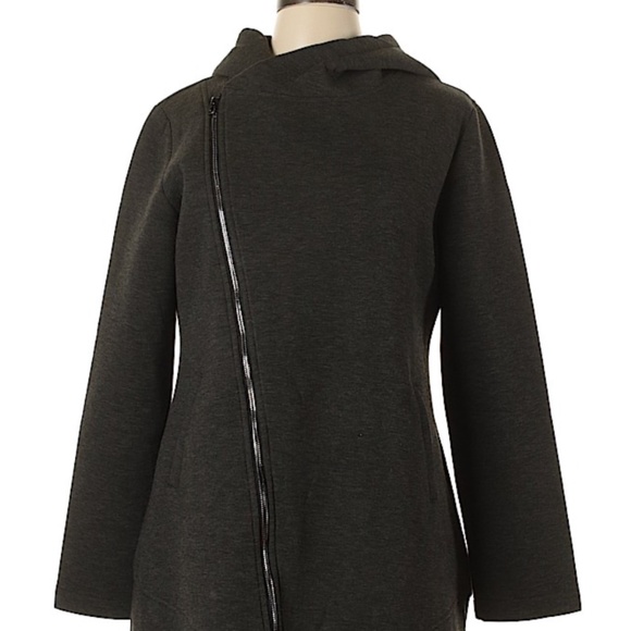 Betsey Johnson Jackets & Blazers - Betsy Johnson zip hoodie coat grey/gray SZ Large